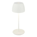 Briloner  - Lampada da tavolo ricaricabile dimmerabile a sfioramento per esterni MINI LED/2,5W/5V IP44 1800 mAh bianca