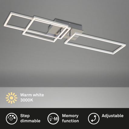 Briloner - Lampadario a plafone LED dimmerabile FRAME LED/44W/230V