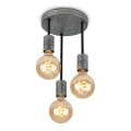 Briloner - Lampadario a sospensione con filo HENGA 3xE27/60W/230V