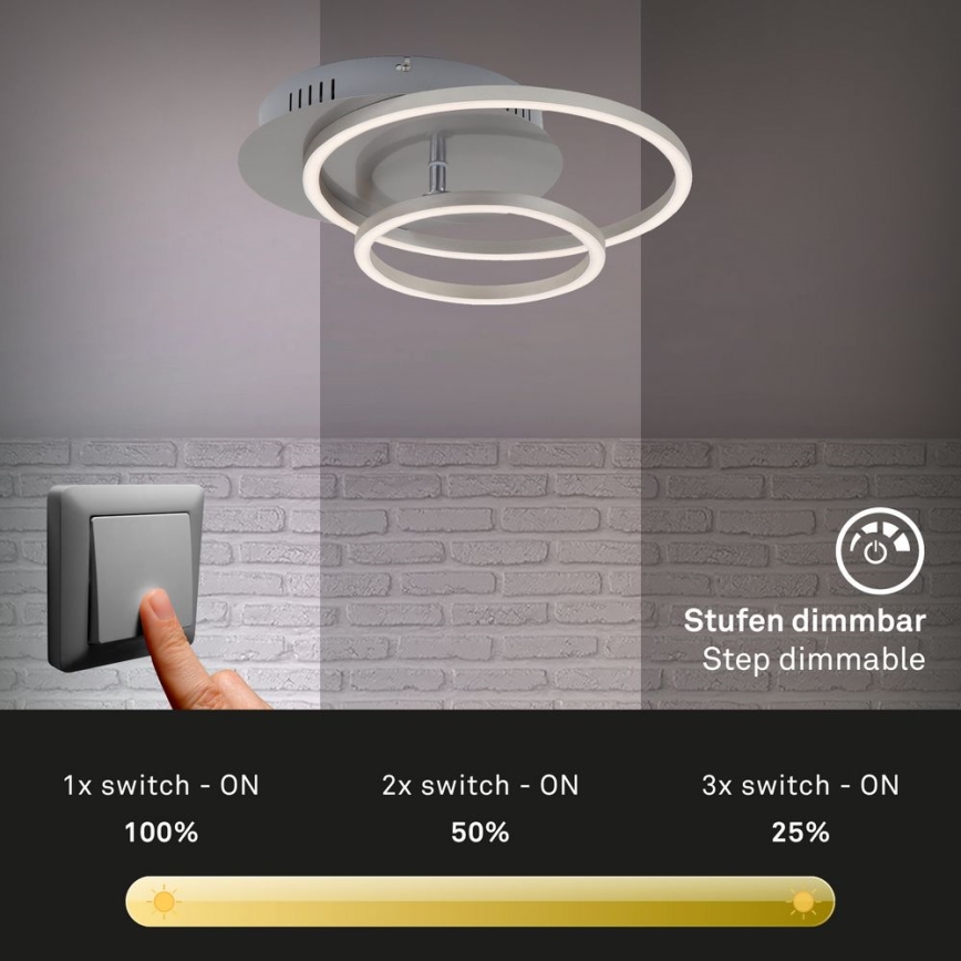 Briloner - Plafoniera LED dimmerabile FRAMES LED/24,5W/230V
