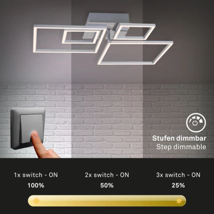 Briloner - Plafoniera LED dimmerabile FRAMES LED/40W/230V