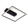 Briloner - Plafoniera LED FRAME LED/14W/230V 3000K 30x32 cm nera