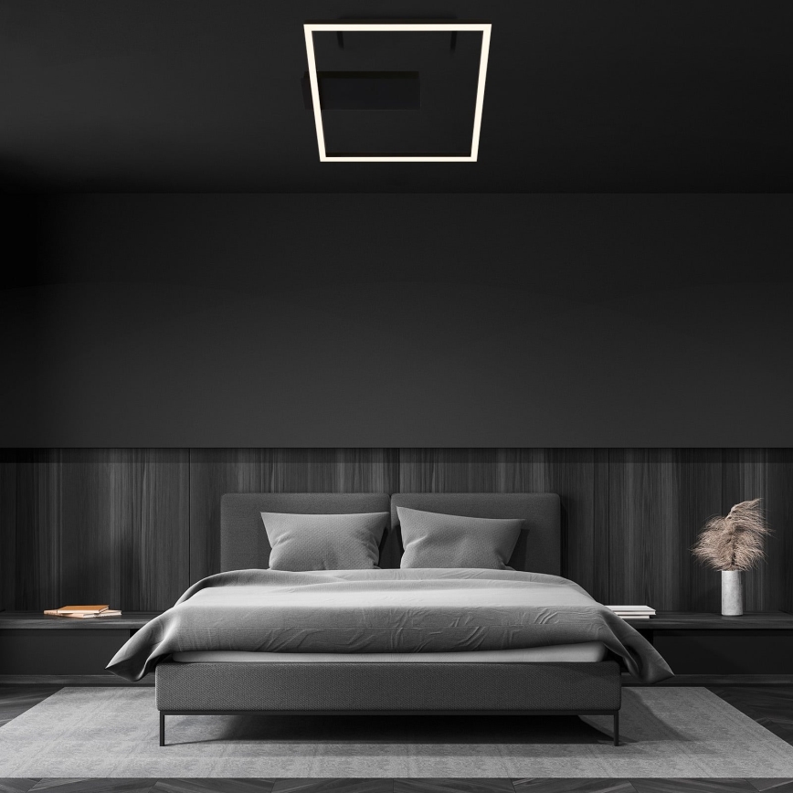 Briloner - Plafoniera LED FRAME LED/14W/230V 3000K 30x32 cm nera