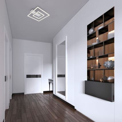 Briloner - Plafoniera LED FRAME LED/22W/230V 3000K 30x32 cm cromo satinato