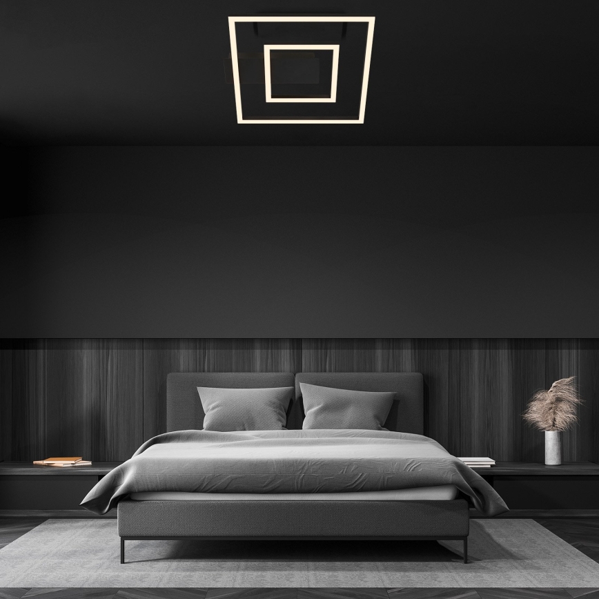Briloner - Plafoniera LED FRAME LED/22W/230V 3000K 30x32 cm nera