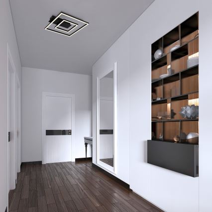 Briloner - Plafoniera LED FRAME LED/22W/230V 3000K 30x32 cm nera