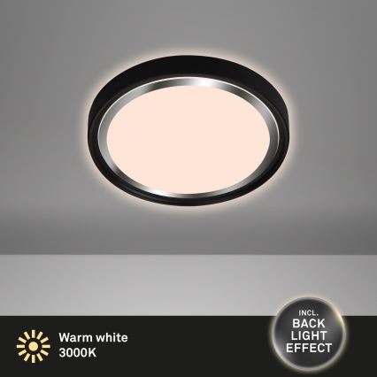 Briloner - Plafoniera LED KAHIKO LED/15W/230V nero