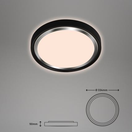 Briloner - Plafoniera LED KAHIKO LED/15W/230V nero