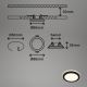 Briloner - SET 3x Lampada LED da incasso per bagni LED/3W/230V IP44