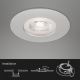 Briloner- SET 3x Lampada LED da incasso per bagni LED/4,9W/230V IP44 argento
