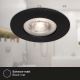 Briloner - SET 3x Lampada LED da incasso per bagni LED/4,9W/230V IP44 nero