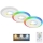 Briloner - SET 3x LED RGBW Lampada da incasso dimmerabile per bagni LED/5W/230V 3000-6500K IP44 + telecomando