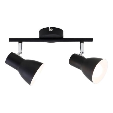 Briloner 10698891 - Faretto 2xE14/25W/230V nero