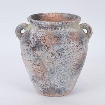Brocca decorativa grigio/beige 21x24,5 cm