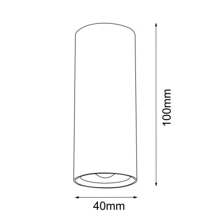 Brosline - Faretto 1xGU10/4W/230V bianco