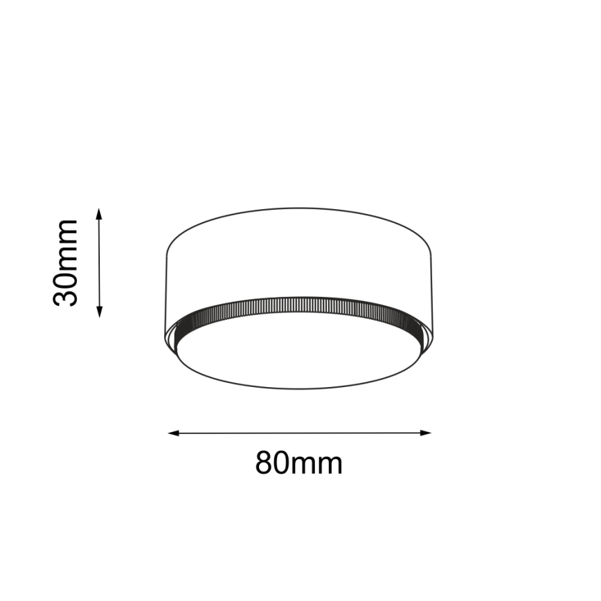 Brosline - Faretto 1xGX53/9W/230V bianco