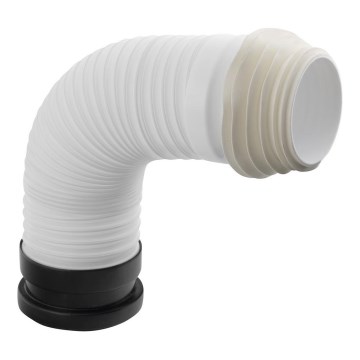Bruckner - Connettore flessibile per vaschetta WC 45 cm bianco/nero