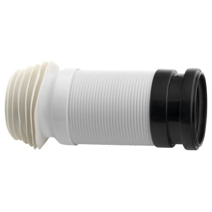 Bruckner - Connettore flessibile per vaschetta WC 45 cm bianco/nero