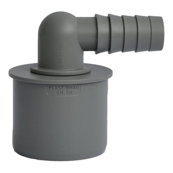 Bruckner - Estremità del tubo flessibile angolo DN50 19-21 mm grigio