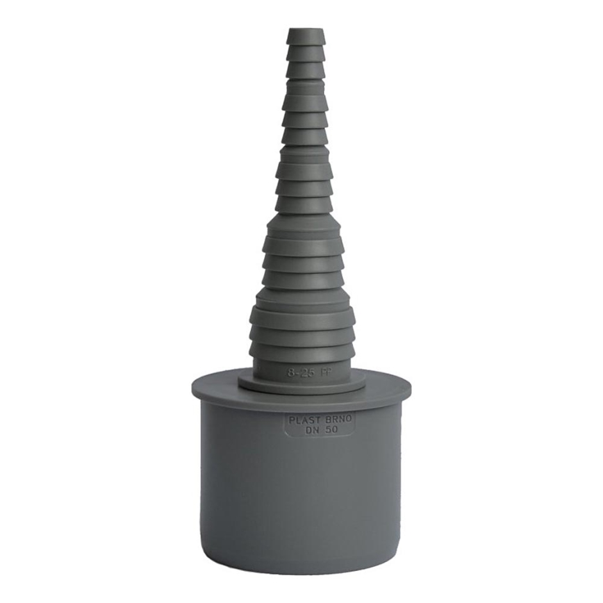 Bruckner - Estremità del tubo flessibile DN50 8-25 mm grigio