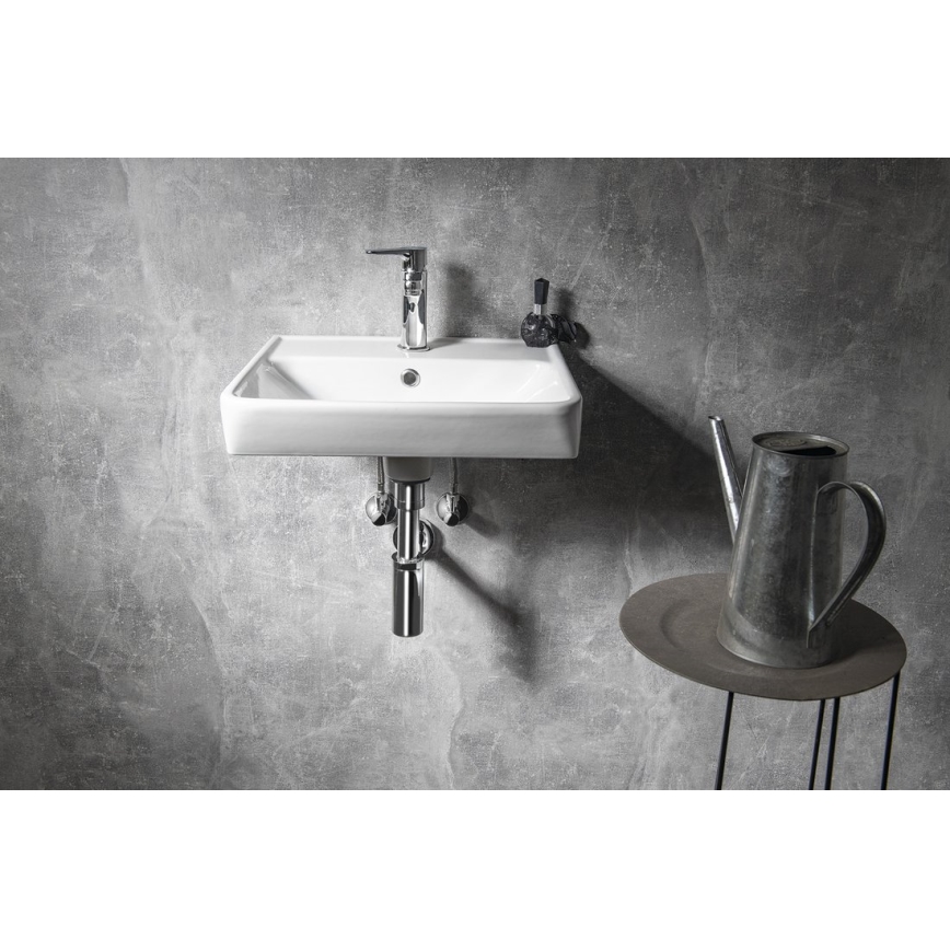 Bruckner - Lavandino incassato NEON 45x41,5 cm ceramiche/bianco