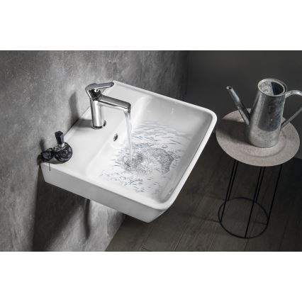 Bruckner - Lavandino incassato NEON 45x41,5 cm ceramiche/bianco