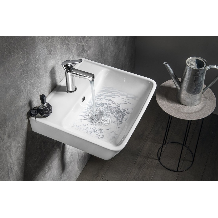 Bruckner - Lavandino incassato NEON 45x41,5 cm ceramiche/bianco
