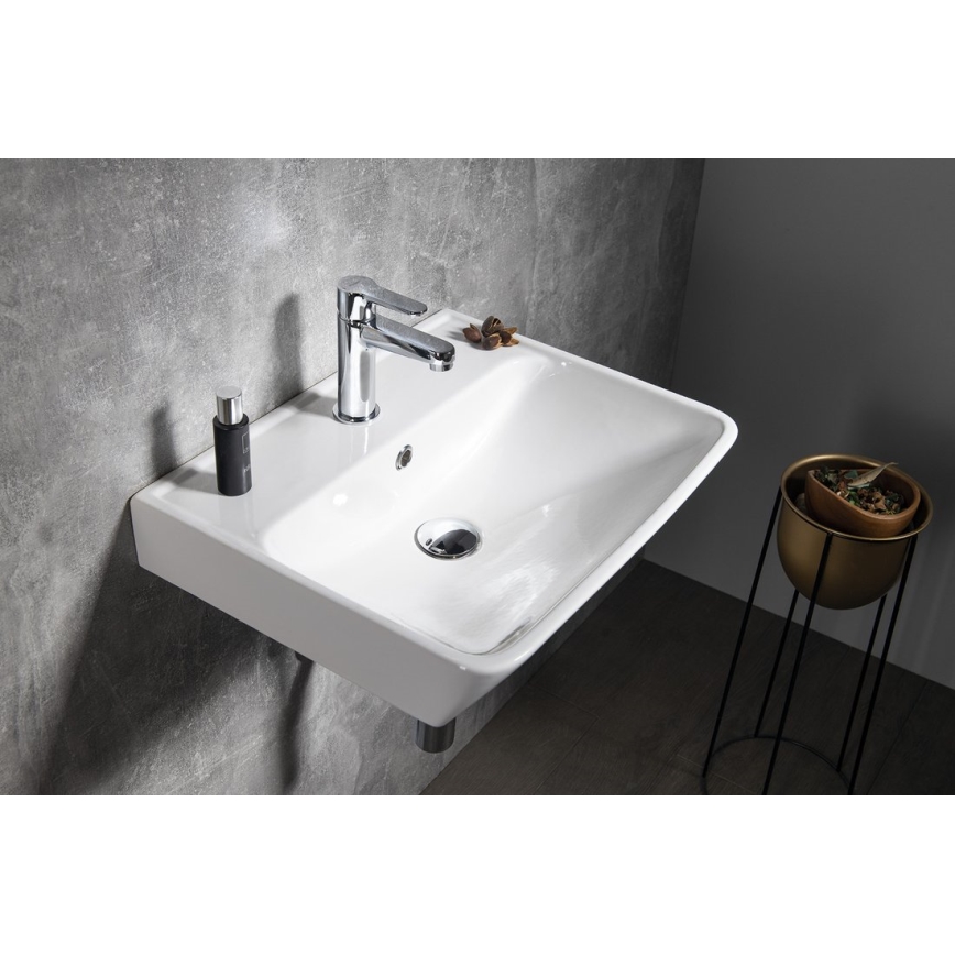 Bruckner - Lavandino incassato NEON 50x41,5 cm ceramiche/bianco