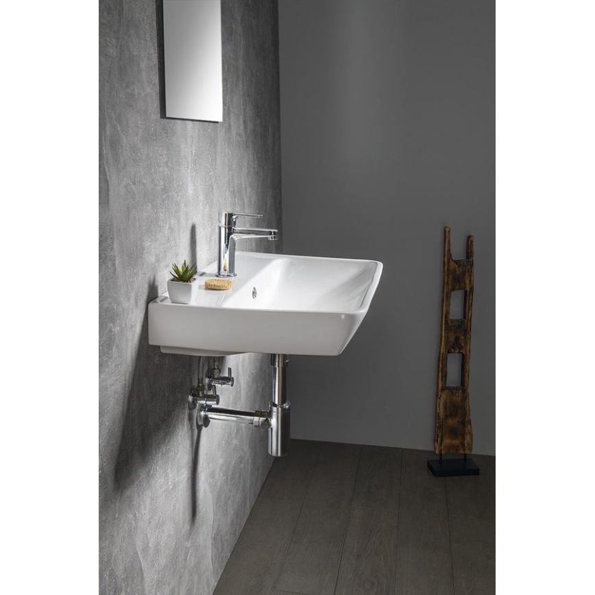 Bruckner - Lavandino incassato NEON 60x41,5 cm ceramiche/bianco