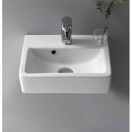 Bruckner - Lavello NOAM 37,5x28 cm ceramiche/bianco