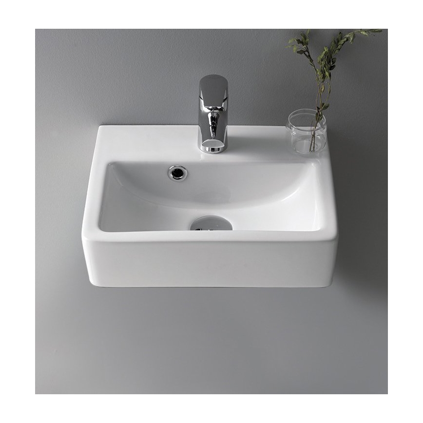 Bruckner - Lavello NOAM 37,5x28 cm ceramiche/bianco