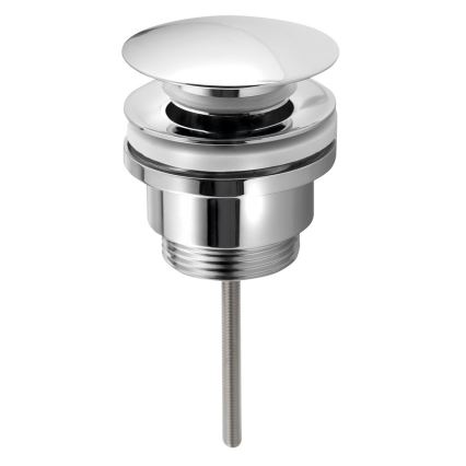 Bruckner - Scarico del lavabo senza trabocco CLICK-CLACK diametro 6,4 cm cromo lucido