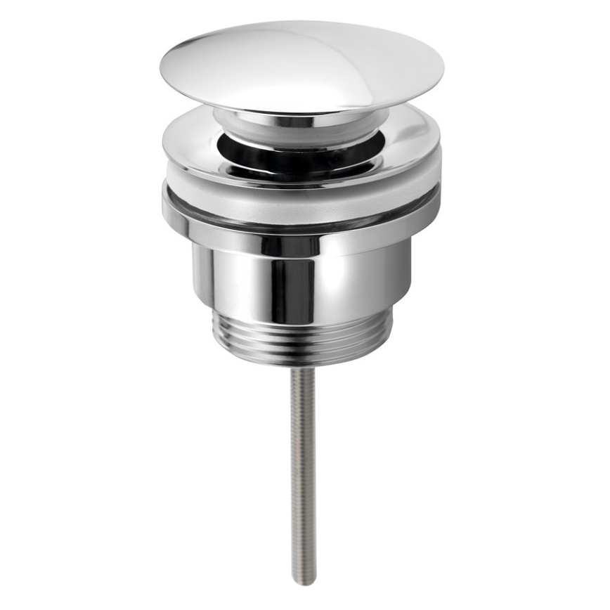 Bruckner - Scarico del lavabo senza trabocco CLICK-CLACK diametro 6,4 cm cromo lucido