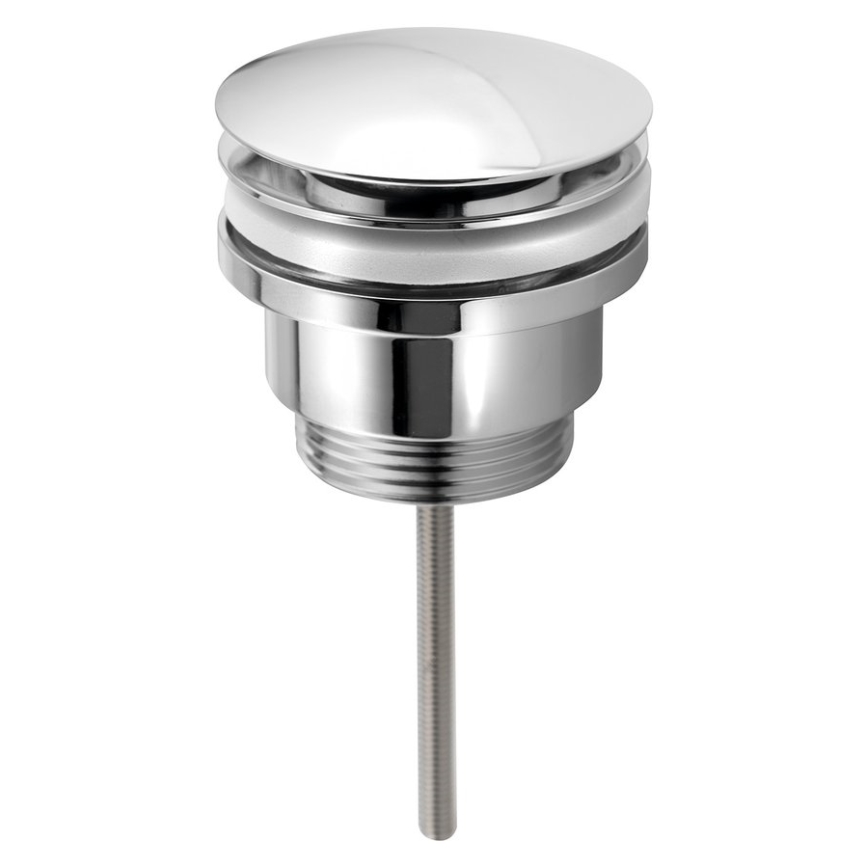 Bruckner - Scarico del lavabo senza trabocco CLICK-CLACK diametro 6,4 cm cromo lucido