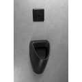 Bruckner - SCHWARN Orinatoio con ingresso acqua posteriore, scarico posteriore + sciacquone integrato 6V CC, nero