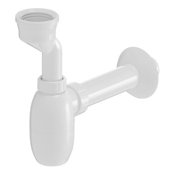 Bruckner - Sifone per orinatoio con bracciale DN40 bianco