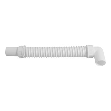 Bruckner - Tubo di collegamento flessibile elbow 80 cm bianco