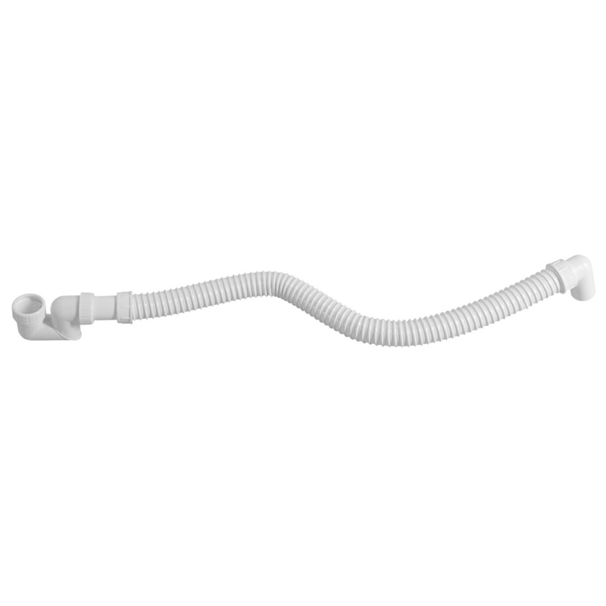 Bruckner - Tubo di collegamento flessibile elbow 80 cm bianco