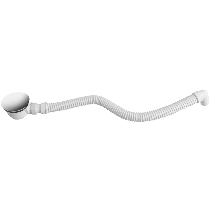 Bruckner - Tubo di collegamento flessibile elbow 80 cm bianco
