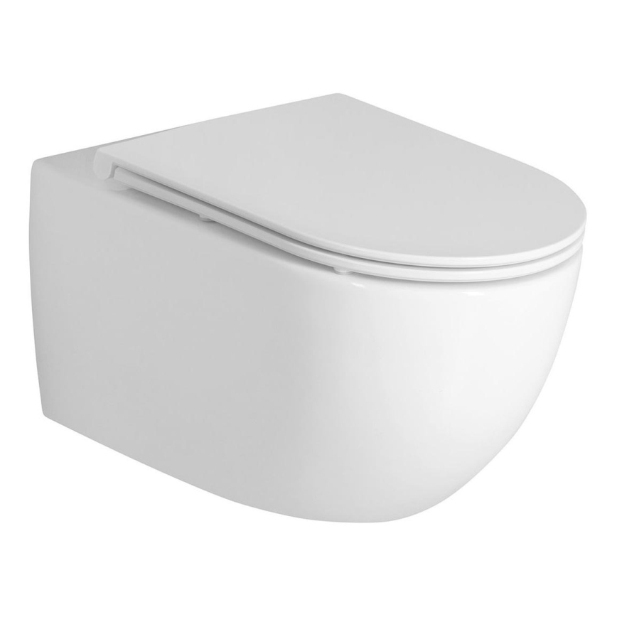 Bruckner - WC a parete Vortex Rimless FULDA ceramiche/bianco