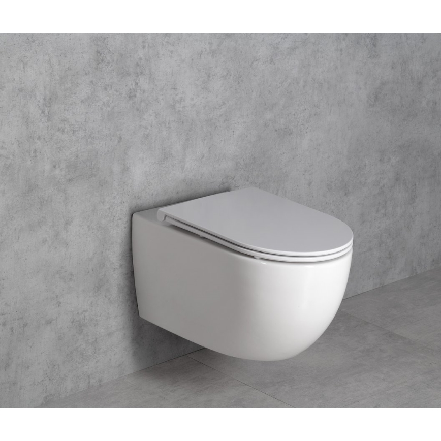 Bruckner - WC a parete Vortex Rimless FULDA ceramiche/bianco