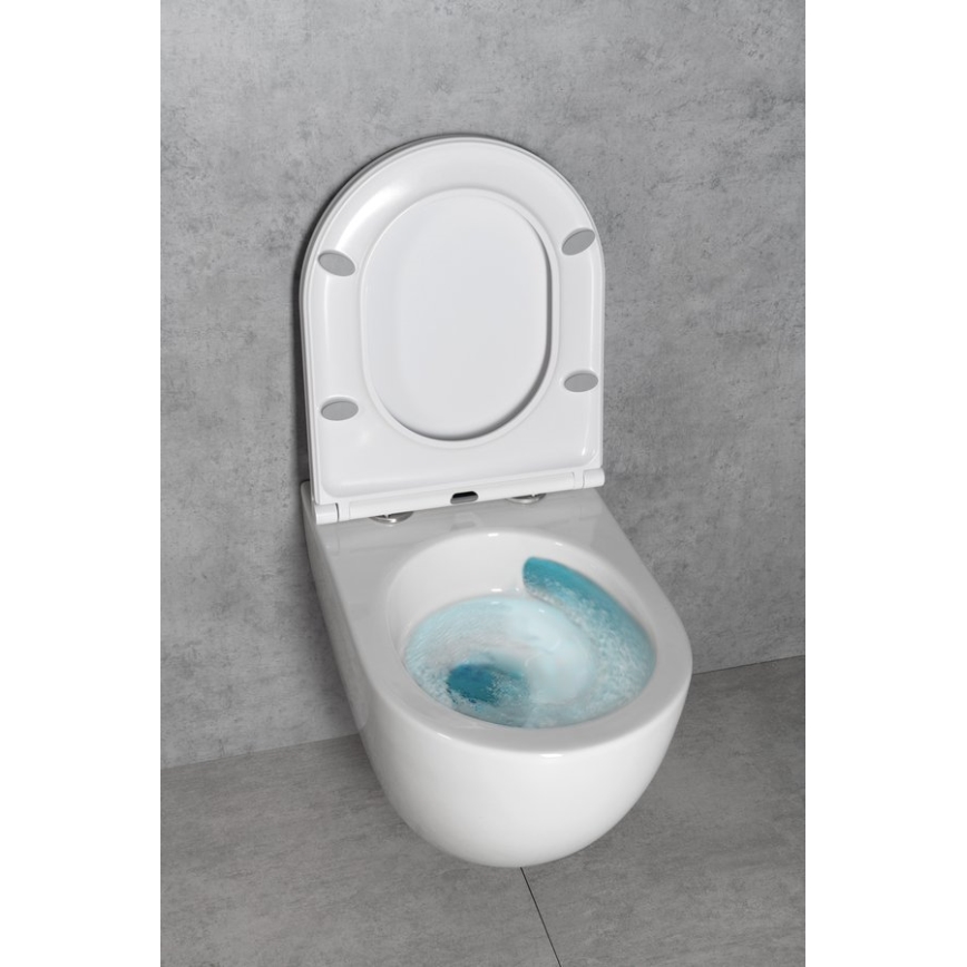 Bruckner - WC a parete Vortex Rimless FULDA ceramiche/bianco