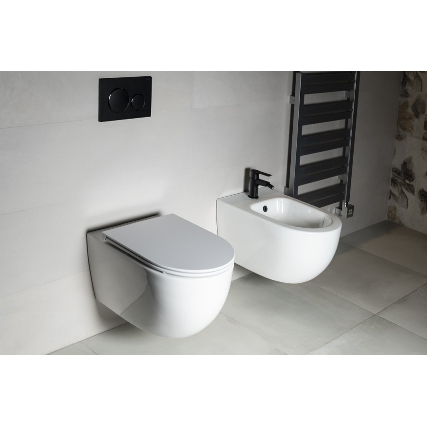 Bruckner - WC a parete Vortex Rimless FULDA ceramiche/bianco