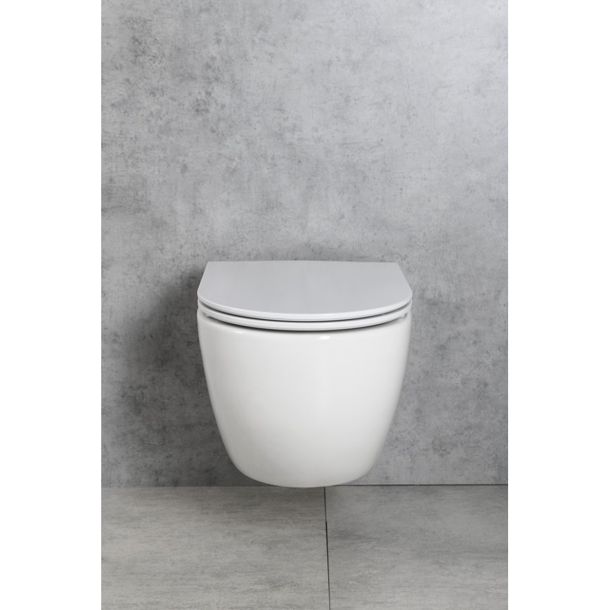 Bruckner - WC a parete Vortex Rimless FULDA ceramiche/bianco
