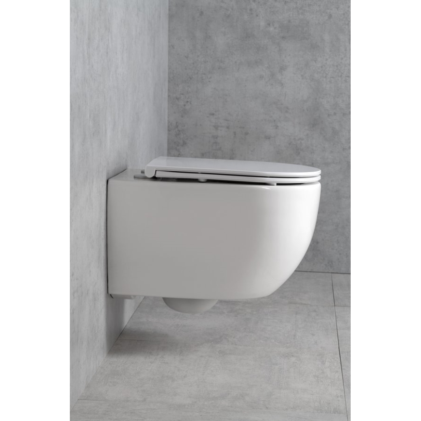 Bruckner - WC a parete Vortex Rimless FULDA ceramiche/bianco