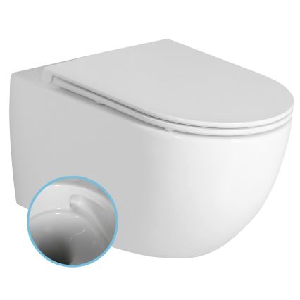 Bruckner - WC a parete Vortex Rimless FULDA ceramiche/bianco