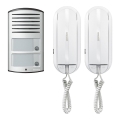 Bticino 366821 - Campanello per 2 appartamenti + pannello di input LINEA 2000