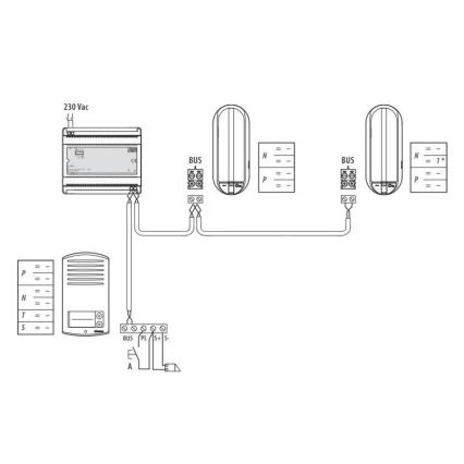 Bticino 366821 - Campanello per 2  appartamenti + pannello di input LINEA 2000