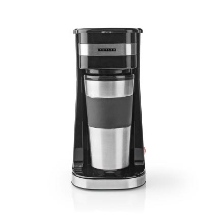 Butler - Macchina da caffè per una tazza 0,4 l con tazza da viaggio 750W/230V acciaio inox/nero