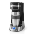Butler - Macchina per caffè per una tazza 0,4 l con timer e tazza da viaggio 750W/230V acciaio inossidabile/nero